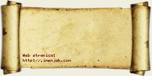 David Stojaković vizit kartica